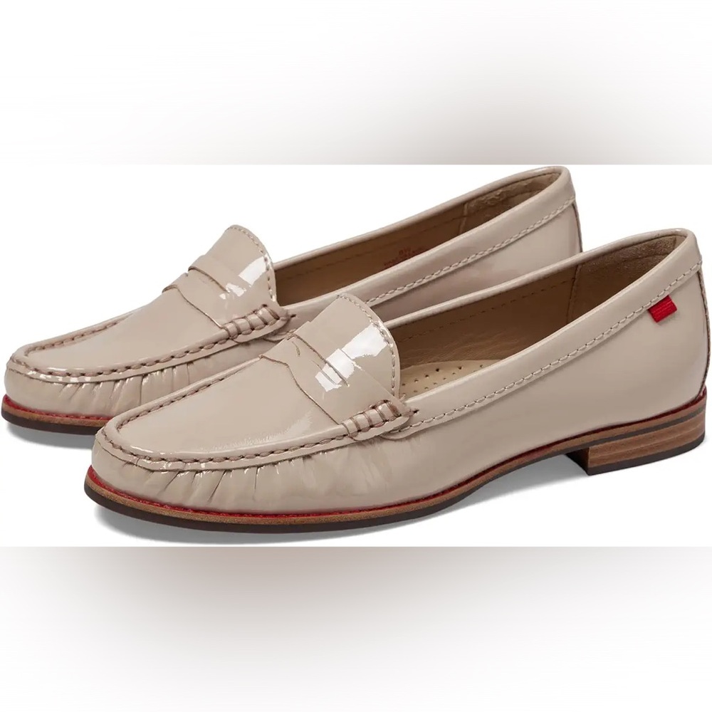 Marc Joseph East Village Nude Patent Penny Loafers